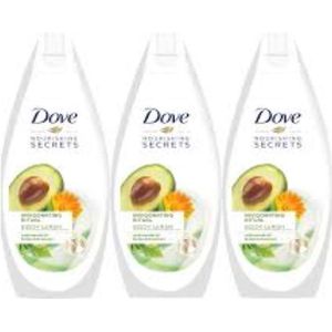 Dove Douchegel Women – Invigorating Ritual Avocado - Voordeelverpakking 3 x 500 ml