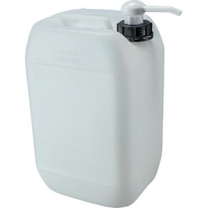Jerrycan 12 liter | met dispenserpomp | geschikt voor water | UN gekeurd | benzine | handig stapelbaar | food grade | inclusief dop | totaal te legen | noodpakket