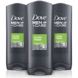 Aanbieding: Dove Men+Care douchegel Extra Fresh (3 stuks - 250 ml)