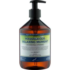 Massageolie Relaxing Moment 500 ml met pomp - 100% natuurlijk - biologisch en koud geperst