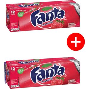 Fanta Strawberry Fat can 2x 12x355 ml USA