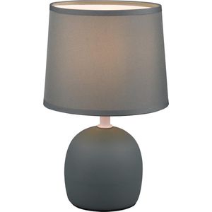 LED Tafellamp - Tafelverlichting - Torna Zikkom - E14 Fitting - Rond - Mat Groen - Keramiek