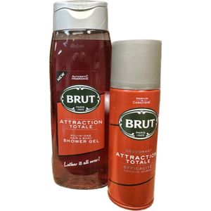 Brut Attraction Totale - Douchegel & Deo Spray