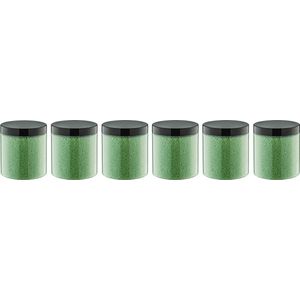 Badkaviaar Eucalyptus - 200 gram - Pot met zwarte deksel - set van 6 stuks - bad parels