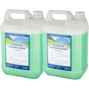 Shampoo Alpenkruiden - 5 Liter - set van 2 stuks - Navulling - Voordeelverpakking - Haarverzorging