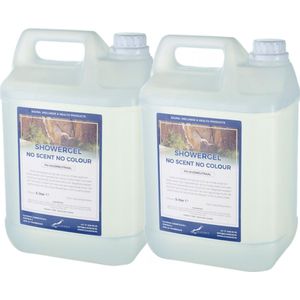 Douchegel No Scent No Colour 5 Liter - set van 2 stuks - Showergel - Navulling