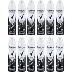 Rexona - Deodorant - Spray - Invisible On Black+White Clothes - 150ml x 12