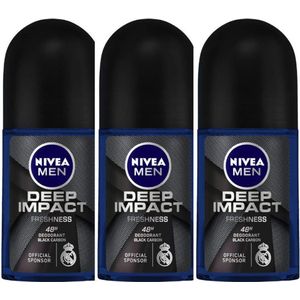 Nivea Deep Deo Roller - 3 x 50 ml
