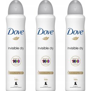 Dove Anti- Perspirant Spray XL - Invisible Dry - 3 x 250 ml - Dames