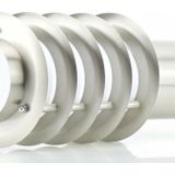 LED Tuinverlichting - Staande Buitenlamp - Nalid 4 - E27 Fitting - Rond - RVS - Philips - CorePro LEDbulb 827 A60 - 8W - Warm Wit 2700K