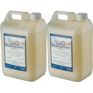 Shampoo Creamy Wellness - 5 Liter - set van 2 stuks - Navulling - Voordeelverpakking - Haarverzorging