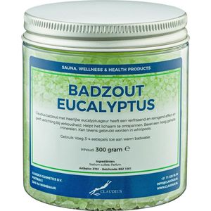 Claudius Badzout Eucalyptus - 300 gram - Pot met aluminium deksel - met set van 6 stuks