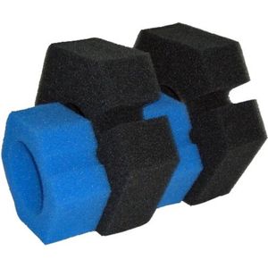 Black Beauty Foam Pontec PondoPress 10000 Set 2x zwart 2x blauw