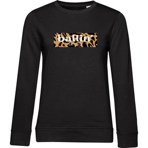 Dames Sweaters met Ballin Est. 2013 Panter Block Sweater Print - Zwart