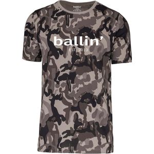 Ballin Est 2013 - Heren Tee SS Grijs Camouflage Shirt - Grijs