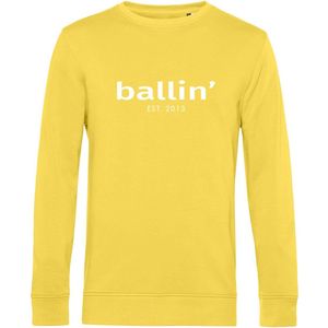Ballin Est. 2013 - Heren Sweaters Basic Sweater - Geel - Maat XXL