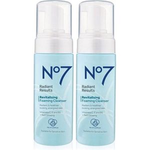 No7 Radiant Results Revitalising Foaming Cleanser - gezichtsreiniging -  2x150ml