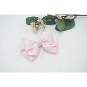 Boutique Haarstrik Satijn - Kleur Princess Pink - Prinsesse Roze - Haarclip - Bows and Flowers