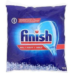 Finish Zout | 4 x 1kg | Vaatwasser zout | Korrels | Voorkomt Kalkafzetting | Promo Verpakking
