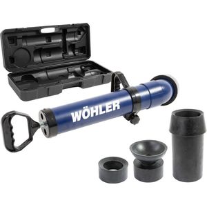 Wöhler PU 100 Professionele Ontstopper - Afvoerontstopper - Toiletontstopper - 3 adapters - incl. koffer