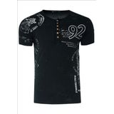RustyNeal - Heren Tshirt - Shirt - Zwart - Ronde Hals