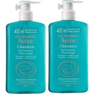 Avène Cleanance Reinigingsgel 2x400ml