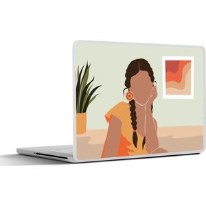 Laptop sticker - 13.3 inch - Vrouw - Jurk - Zomer - 31x22,5cm - Laptopstickers - Laptop skin - Cover
