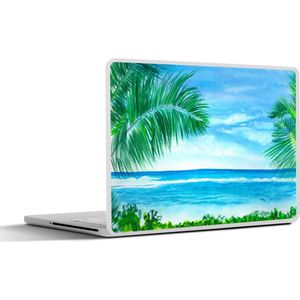 Laptop sticker - 11.6 inch - Zee - Plant - Waterverf - 30x21cm - Laptopstickers - Laptop skin - Cover