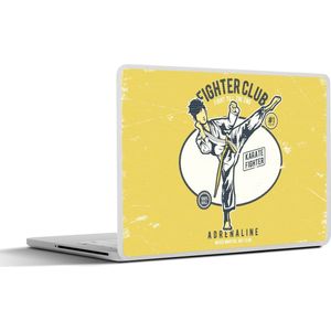 Laptop sticker - 11.6 inch - Karate - Vintage - Quote - 30x21cm - Laptopstickers - Laptop skin - Cover