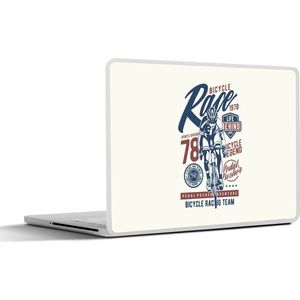 Laptop sticker - 15.6 inch - Wielrennen - Race - Vintage - 36x27,5cm - Laptopstickers - Laptop skin - Cover