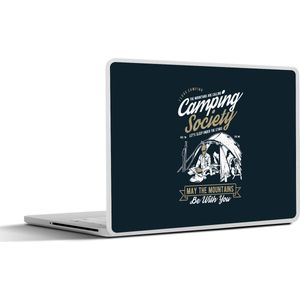Laptop sticker - 13.3 inch - Tent - Camping - Vintage - 31x22,5cm - Laptopstickers - Laptop skin - Cover