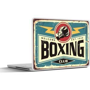 Laptop sticker - 11.6 inch - Mancave - Boxen - Vintage - Boxing - 30x21cm - Laptopstickers - Laptop skin - Cover