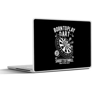 Laptop sticker - 11.6 inch - Mancave - Dartbord - Dartpijlen - Vintage - 30x21cm - Laptopstickers - Laptop skin - Cover