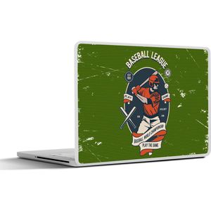 Laptop sticker - 11.6 inch - Baseball - Honkbal - Retro - 30x21cm - Laptopstickers - Laptop skin - Cover