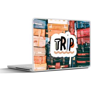 Laptop sticker - 13.3 inch - Koffers - Zomer - Quotes - 31x22,5cm - Laptopstickers - Laptop skin - Cover