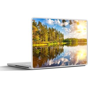 Laptop sticker - 11.6 inch - Zon - Water - Bomen - 30x21cm - Laptopstickers - Laptop skin - Cover