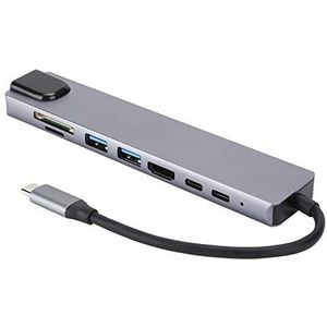 Yitre Brede compatibiliteit Fast PD opladen van type C naar HDMI-hub, USB-dockingstation met bus 5 V 500 mA ~ 900 mA type C voor pc,