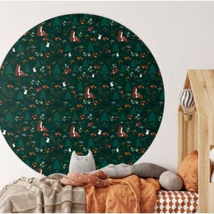 Behangcirkel 150cm Studio Wallz - Bosdiertjes small