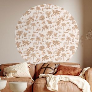 Behangcirkel 60cm Studio Wallz - Schets jungle mix small