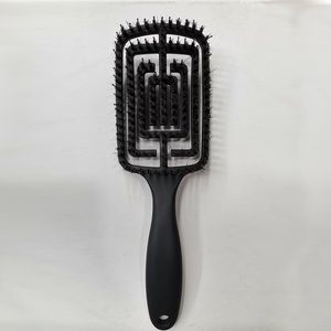 Haur - Haarborstel & massagekam - nylon ronde tips & zwijnhaar - comfortabele haarkam