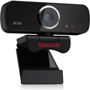 Redragon GW600 Fobos webcam - HD webcamera @ 30 fps inclusief microfoon - Monitorclip