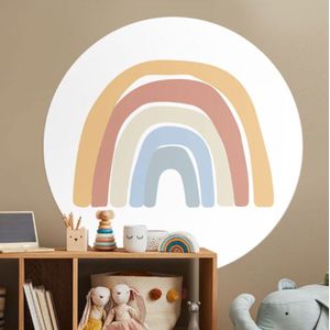 Behangcirkel 60cm Rainbow Pasty Perfect XL - Wallz