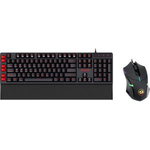 Redragon Young Gamer Set - K505 7 Color Gaming Toetsenbord - M601 RGB Gaming Muis - QWERTY - Programmeerbare knoppen