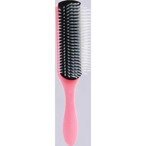 Aurgan nine-row haarborstel – 9-row roze - haar styling tool - negen rij kam