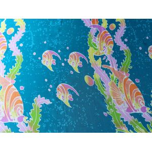Hamamdoek, sarong, pareo, patroon lengte 115 cm breedte 165 kleuren versierd met franjes