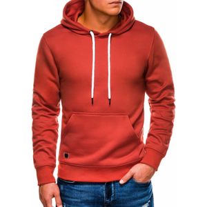 Ombre - Basicitalia - Herenhoodie - Brickrood - Kangaroezak