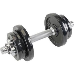 Halterschijven 6 - sports - dumbell - halter set - gewichten - 10 kg - 6 halterschijven 2 x 2 kg - 4 x 1 kg - 1 x halter 1.8 kg - inclusief trainingshandleiding - 10.3 kg