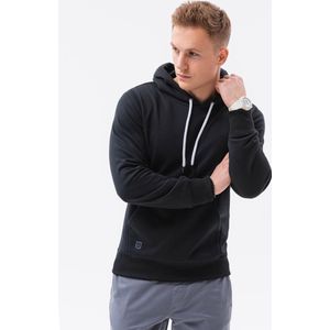 Ombre - Basicitalia - Herenhoodie - Zwart - Kangaroezak