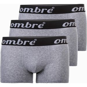 Boxershorts - Grijs - 95% Katoen, 5% Elastan - 3 Stuks