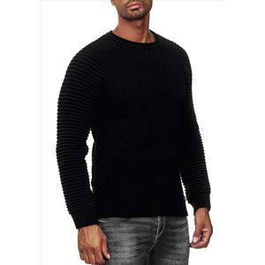 RustyNeal - Heren Trui - Zwart - Longsleeve - Modernfit